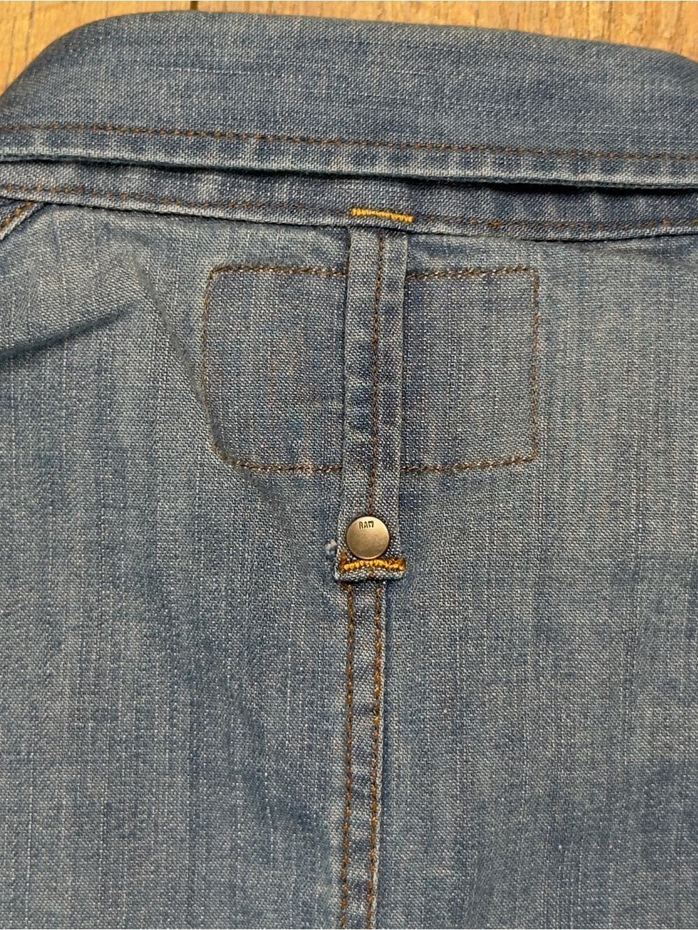 G-Star RAW Landoh Denim Shirt Slim Fit Light Blue Western Snap Men’s Size SMALL - Picture 8 of 10